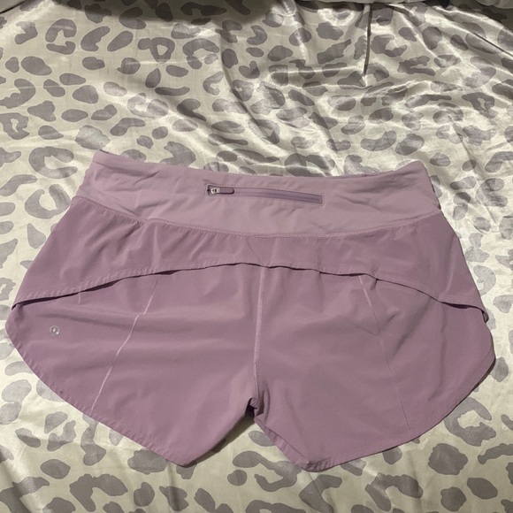 lululemon athletica Pants - Lululemon speed up shorts size 8 lavender purple